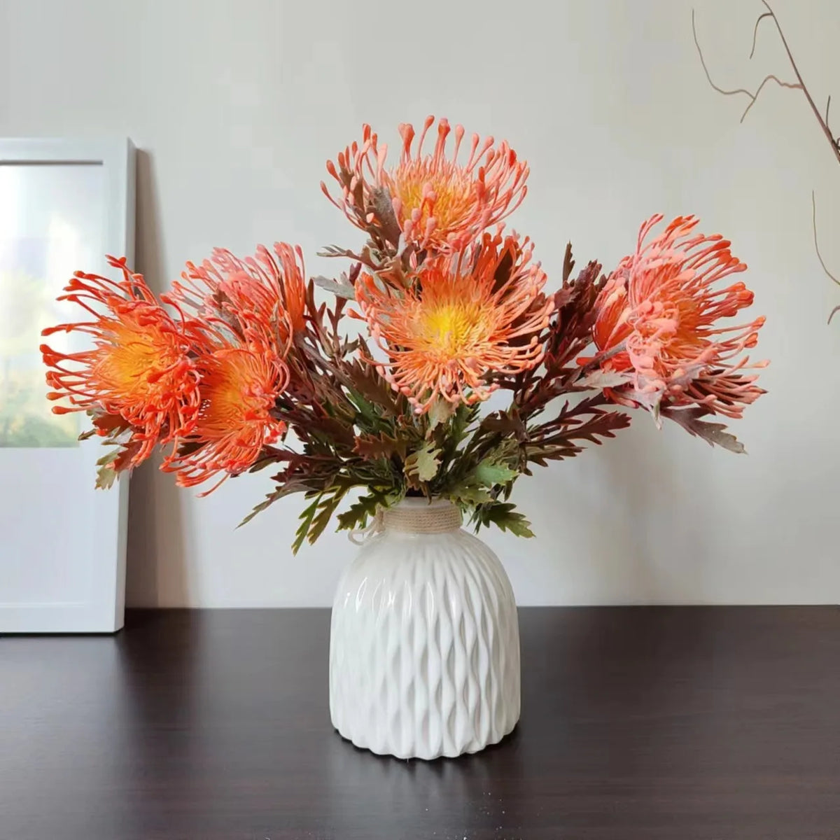 Artificial Leucospermum Fake Flowers – Wedding & Home Décor Artificial Flowers Babs