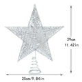 Gold & Silver Star Christmas Tree Ornaments | Holiday Décor Christmas Tree Ornaments Babs Large Silvery