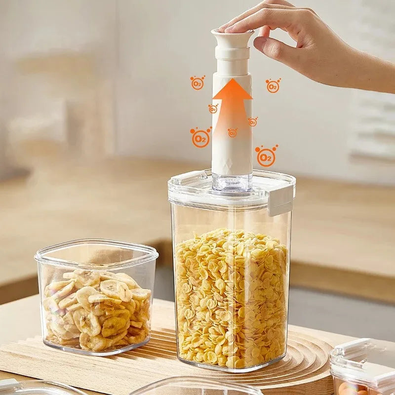 Airtight Vacuum Sealed Food Storage Container – Cereal & Snacks Food Storage Container Babs