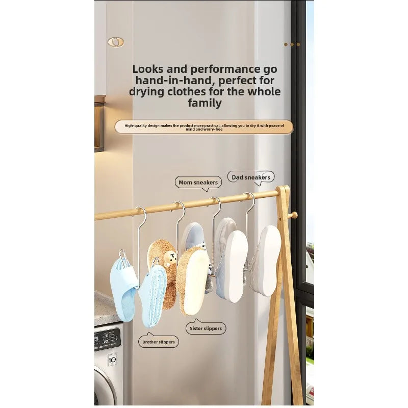 Stainless Steel U-Shape Shoe Rack – Windproof Outdoor Hanger Shoe Rack Hanger Babs
