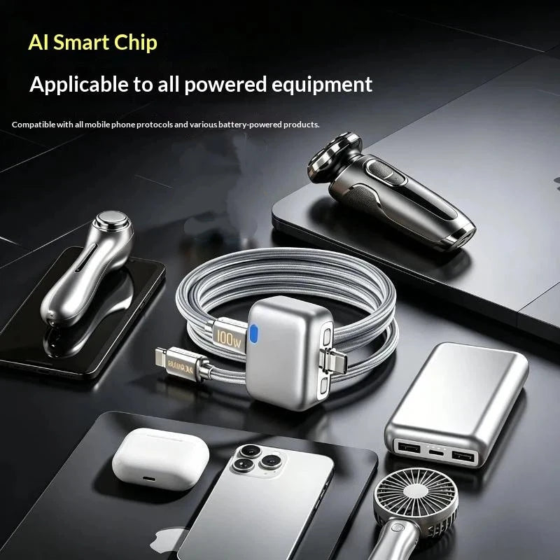 HUXUAN 140W USB-C Fast Charger with Smart Safety Protection USB-C Fast Charger Babs