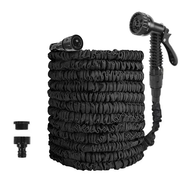 Expandable Magic Garden Hose | 7 Spray Modes, High-Pressure Expandable Garden Hose Babs black 100ft