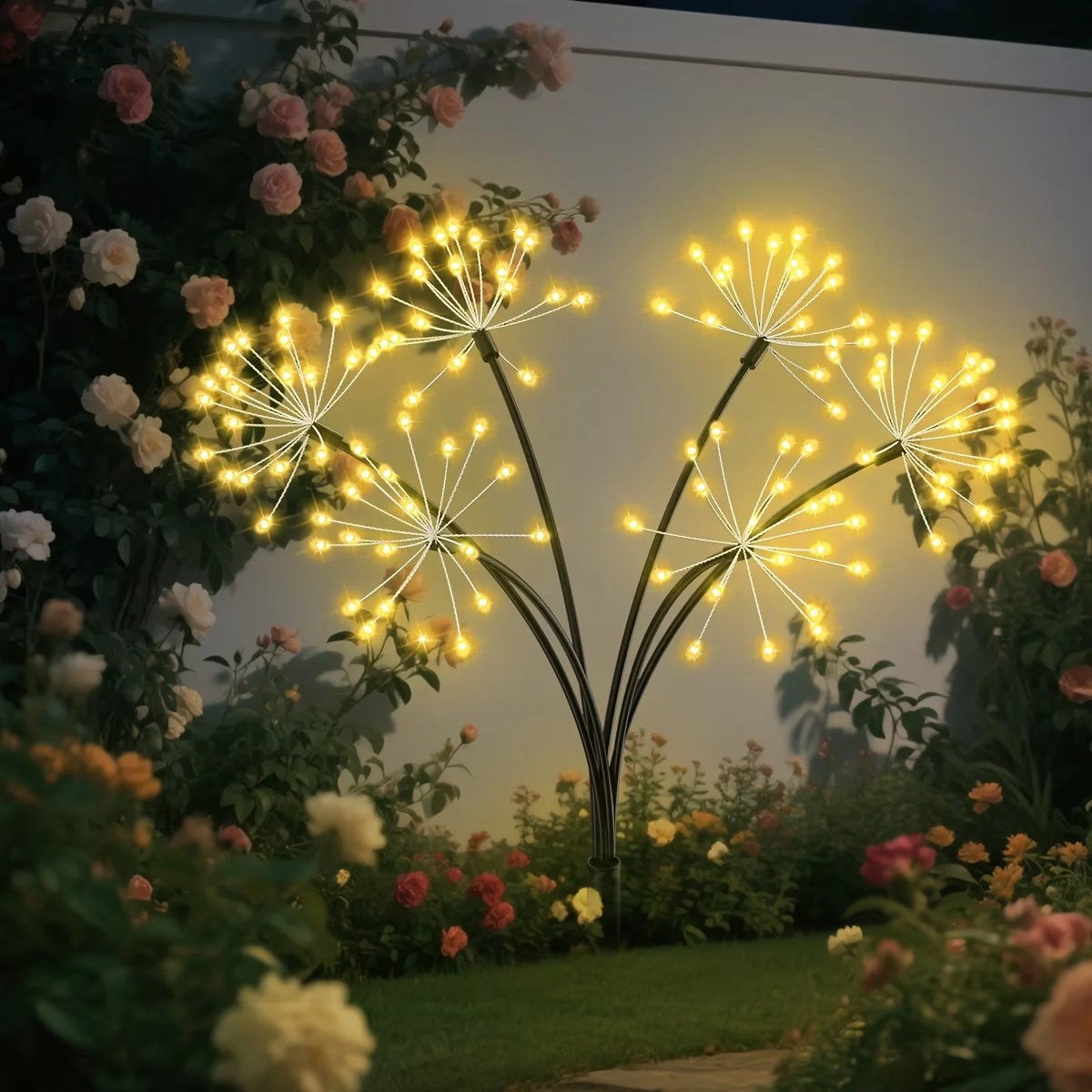Solar Dandelion Fairy String Lights for Garden & Outdoor Decor Solar String Lights Babs Warm White 1 PC