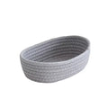 Nordic Cotton Rope Woven Storage Basket – Desktop Organizer Woven Storage Basket Babs gray Small 23X13X7CM