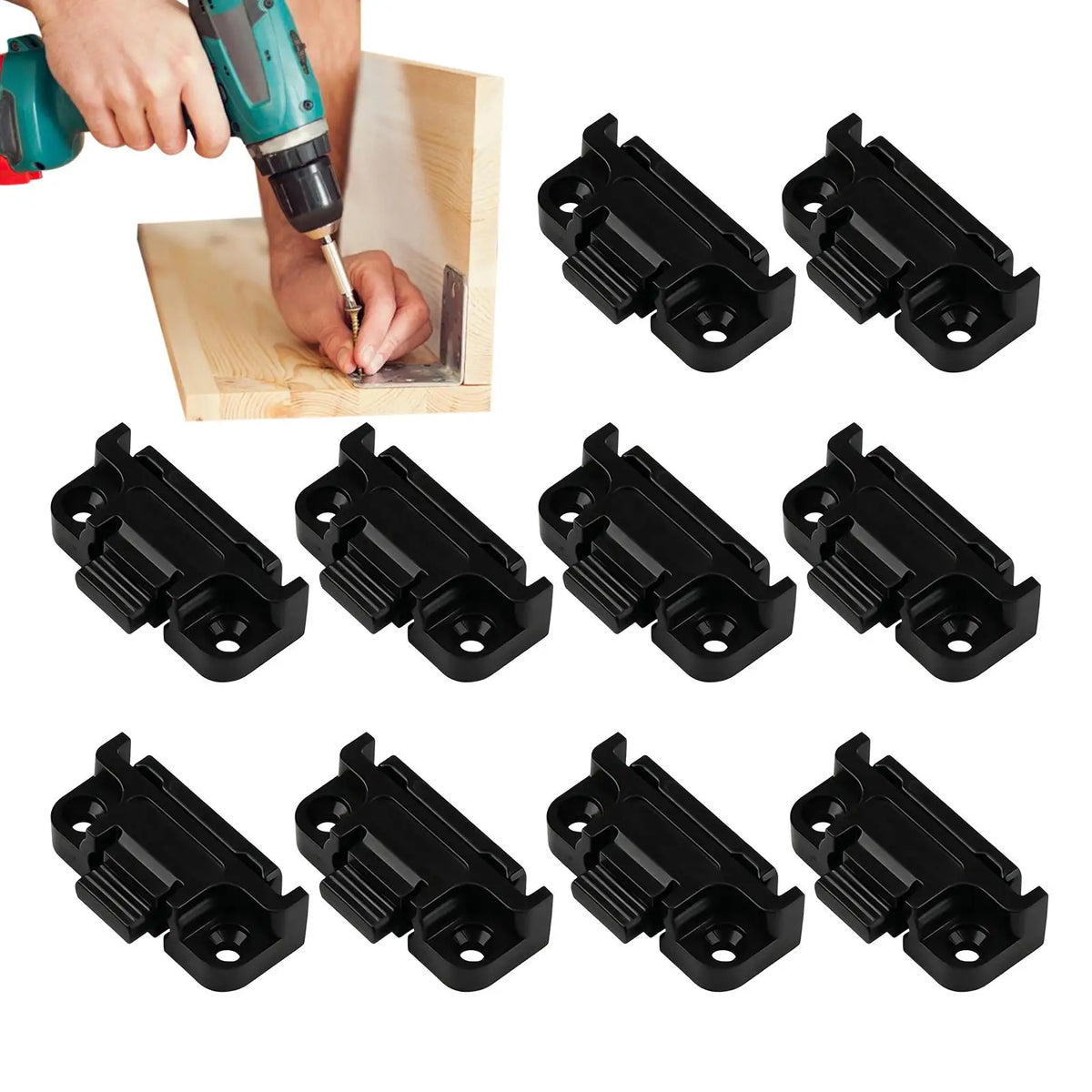10-Pack Quick Release Wall Panel Fastener Clips | ABS Fix Panel Fastener Clips Babs