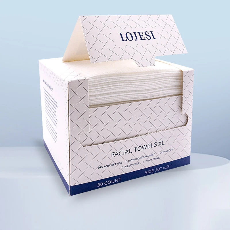 50-Pack Disposable Microfiber Face Towels – Spa, Travel & Home Disposable Face Towel Babs