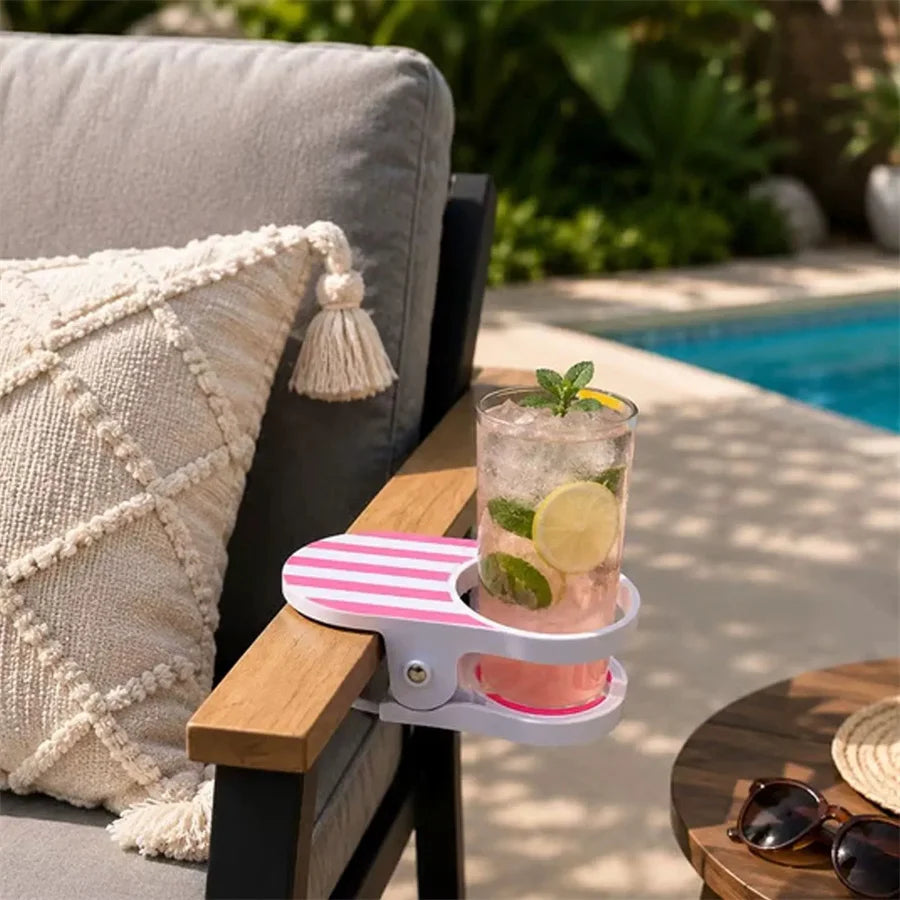 Portable Clip-On Drink Holder | Fun Novelty Beverage Stand Clip-On Drink Holder Babs