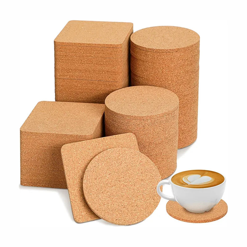 Cork Coasters for Drinks – Eco-Friendly Aesthetic Table Coasters Cork Coaster Set Babs