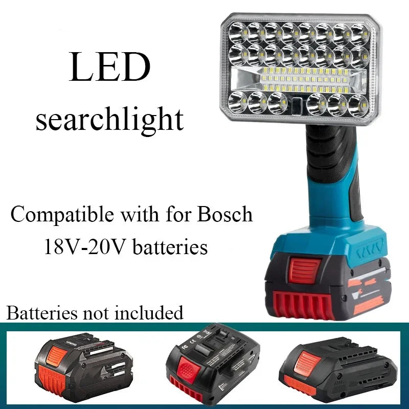 Cordless LED Work Light 2000 Lm – 18V/20V Battery Compatible Cordless Work Light Babs