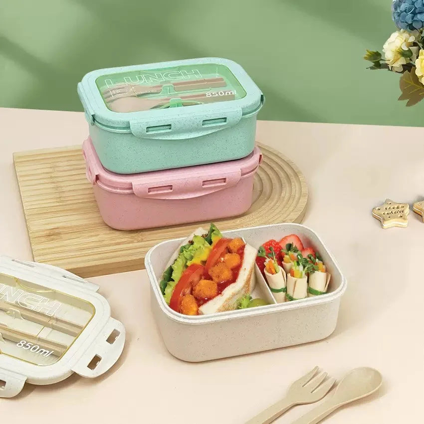 Wheat Straw Bento Lunch Box – BPA Free & Microwave Safe Bento Lunch Box Babs