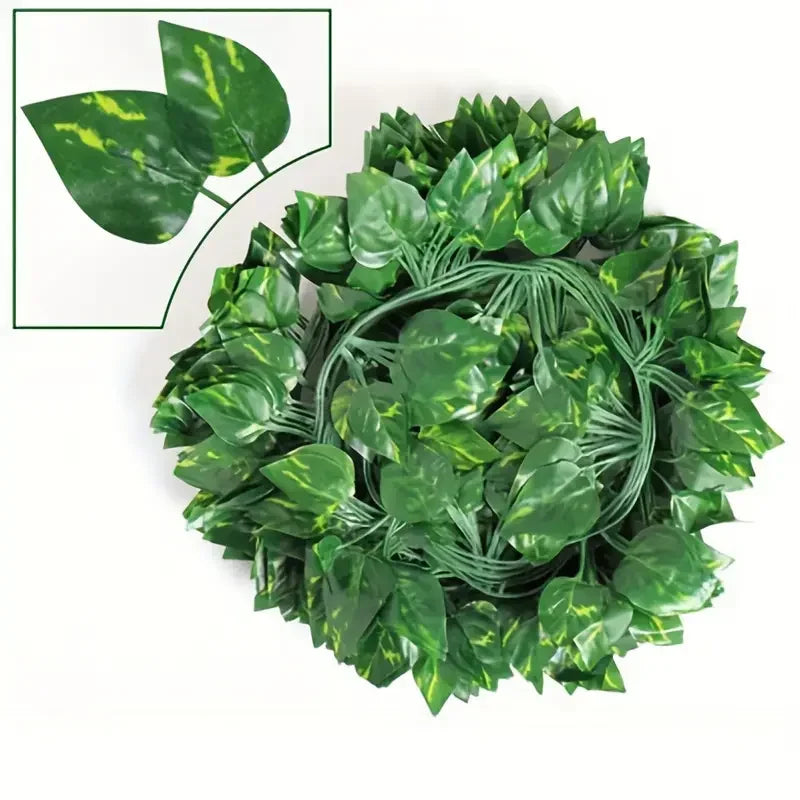 Artificial Ivy Vine Hanging Garland 30pcs – Fake Plant Decor Artificial Ivy Garland Babs Green vines 100M (50 String)