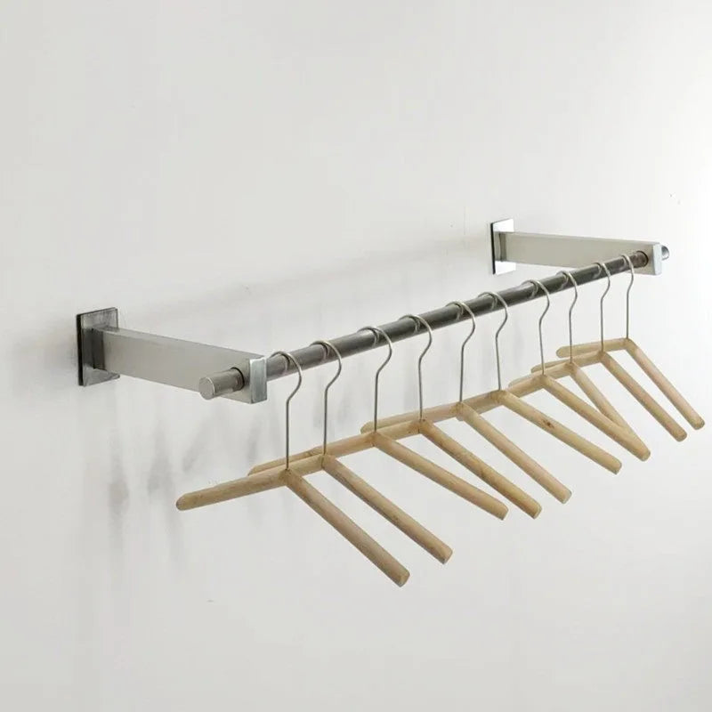 Wall Mounted Stainless Steel Coat Rack – Modern 2-Hook Hanger Wall Mounted Coat Rack Babs