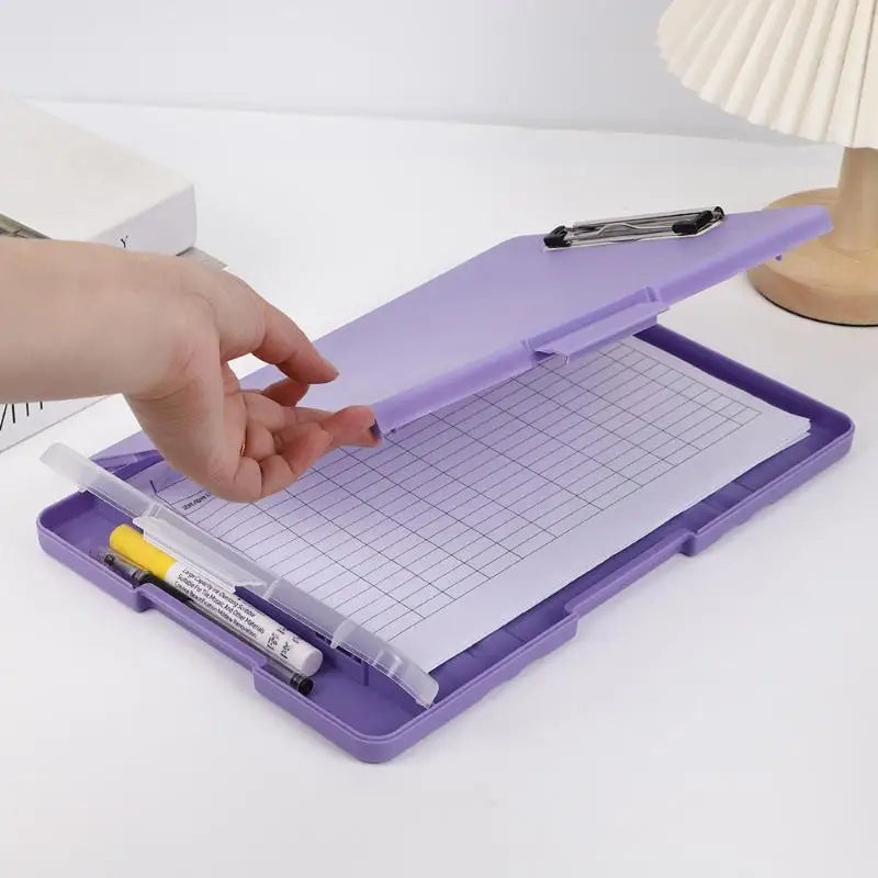 Storage Clipboard with Metal Clip & Pen Holder | A4 Organizer Storage Clipboard Babs