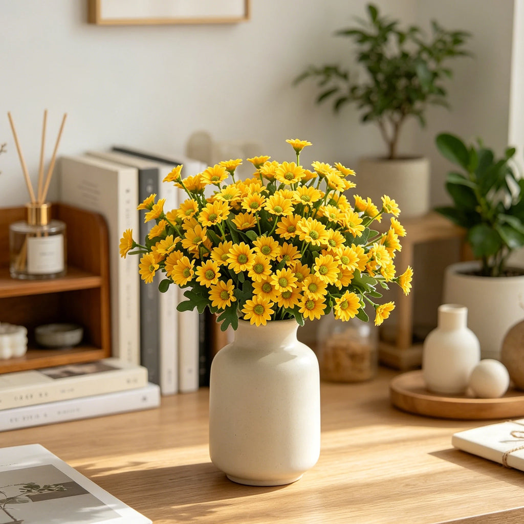 Small Daisy Artificial Silk Flowers for Wedding & Home Décor Artificial Flowers Babs
