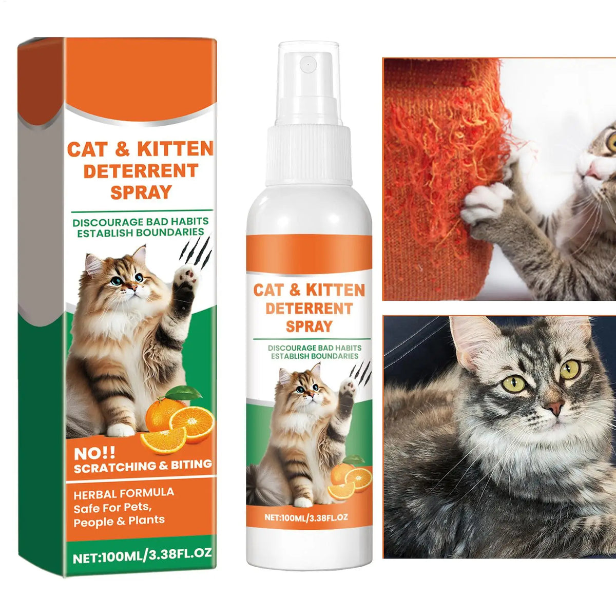 Pet Anti-Scratch Spray – Cat Furniture Protector 100ml Cat Training Spray Babs