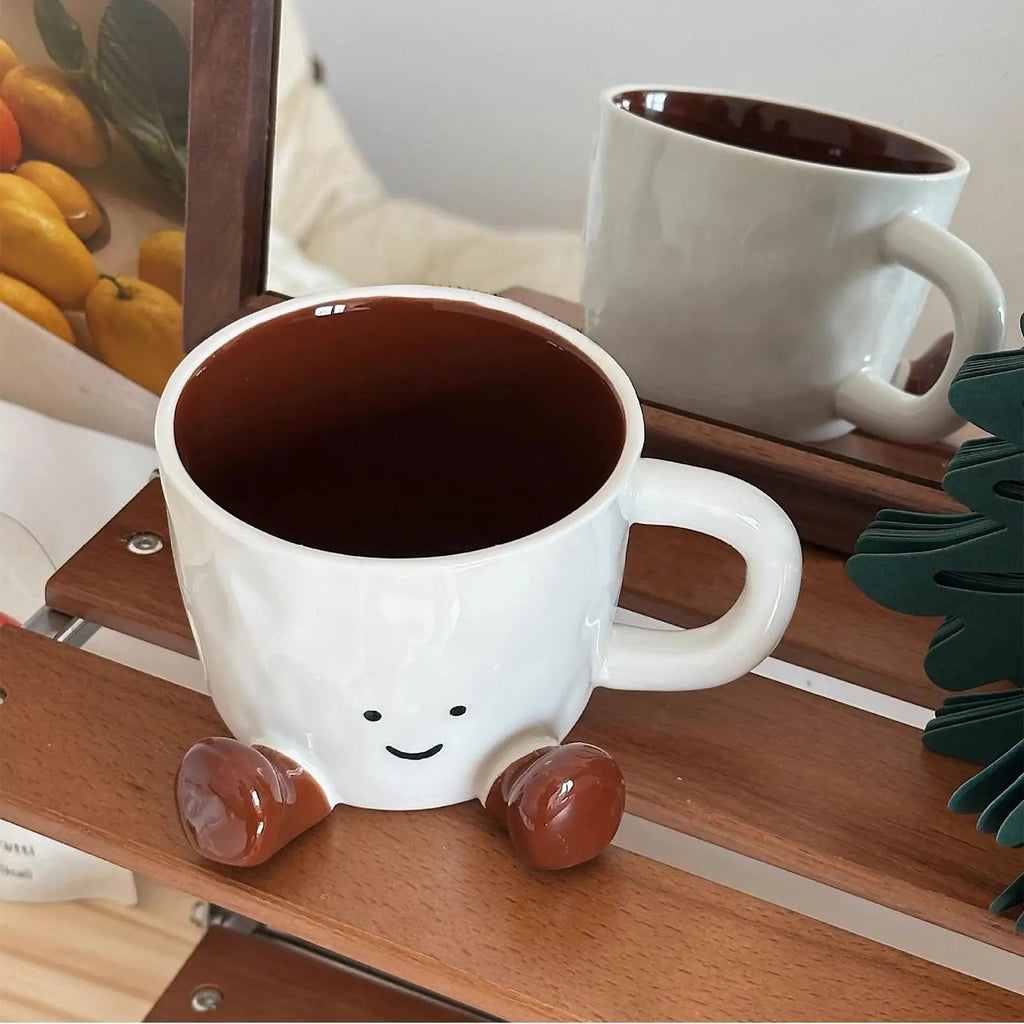 Cute Cartoon Ceramic Coffee Mug | 300–400ml Novelty Cup Ceramic Coffee Mug Babs