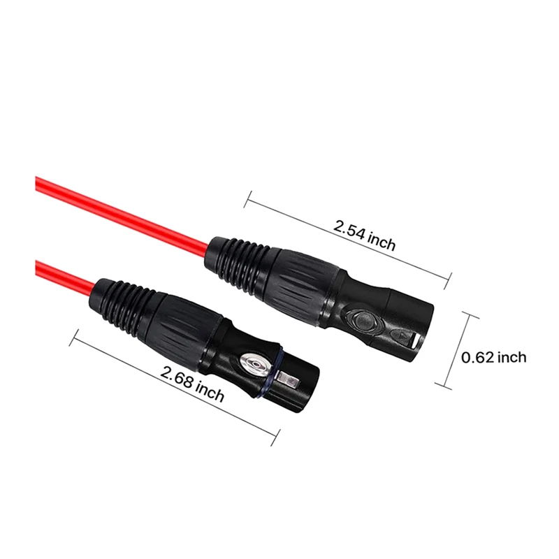 8-Channel XLR Cable 2M Male to Female – Mic & Stage Lighting XLR Audio Cable Babs