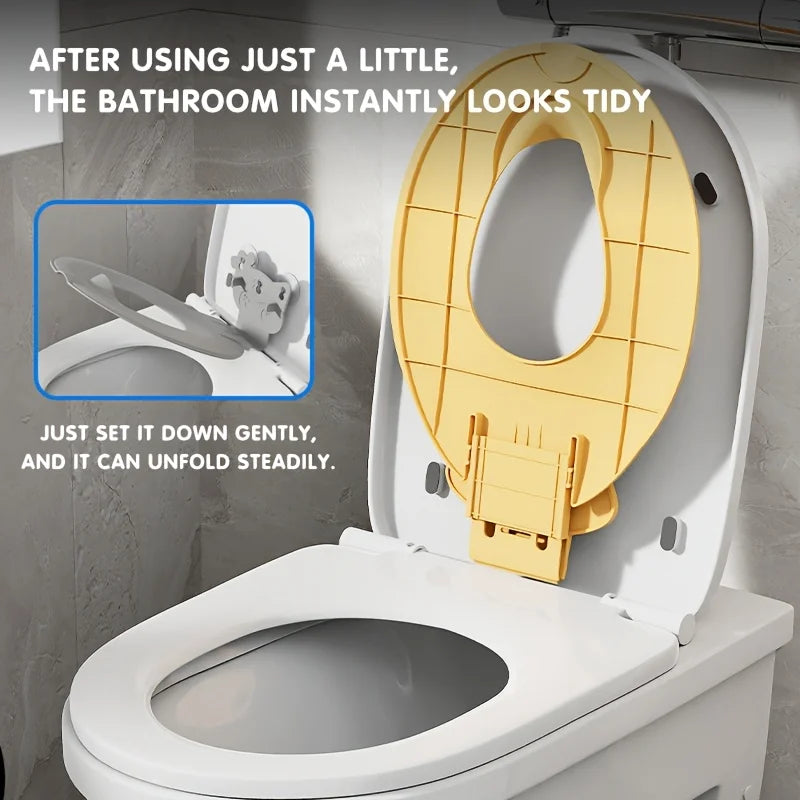 Foldable Cartoon Toilet Seat Cover – Washable & Fade-Resistant Toilet Seat Cover Babs