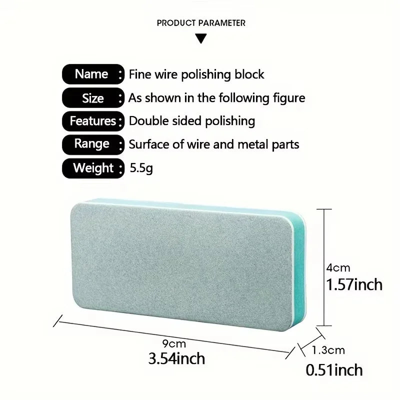 2-Pack Double-Sided Sponge Polishing Block – Guitar & Nail Sanding Polishing Block Babs