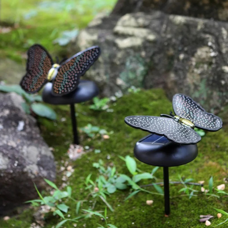 Solar Butterfly Wall Light – 7-Color LED Outdoor Garden Decor Solar Garden Light Babs
