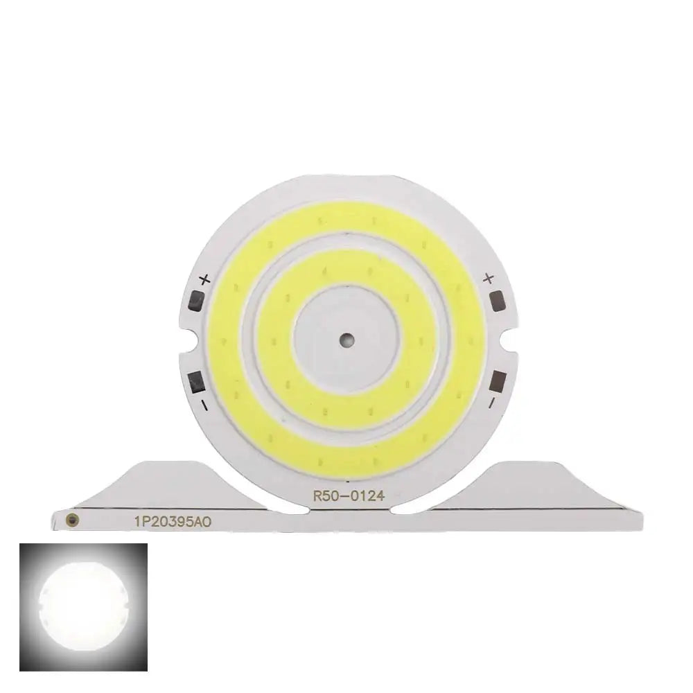 2W Round Double Ring COB LED Chip – DIY Light Component COB LED Chip Babs cold light 6500K