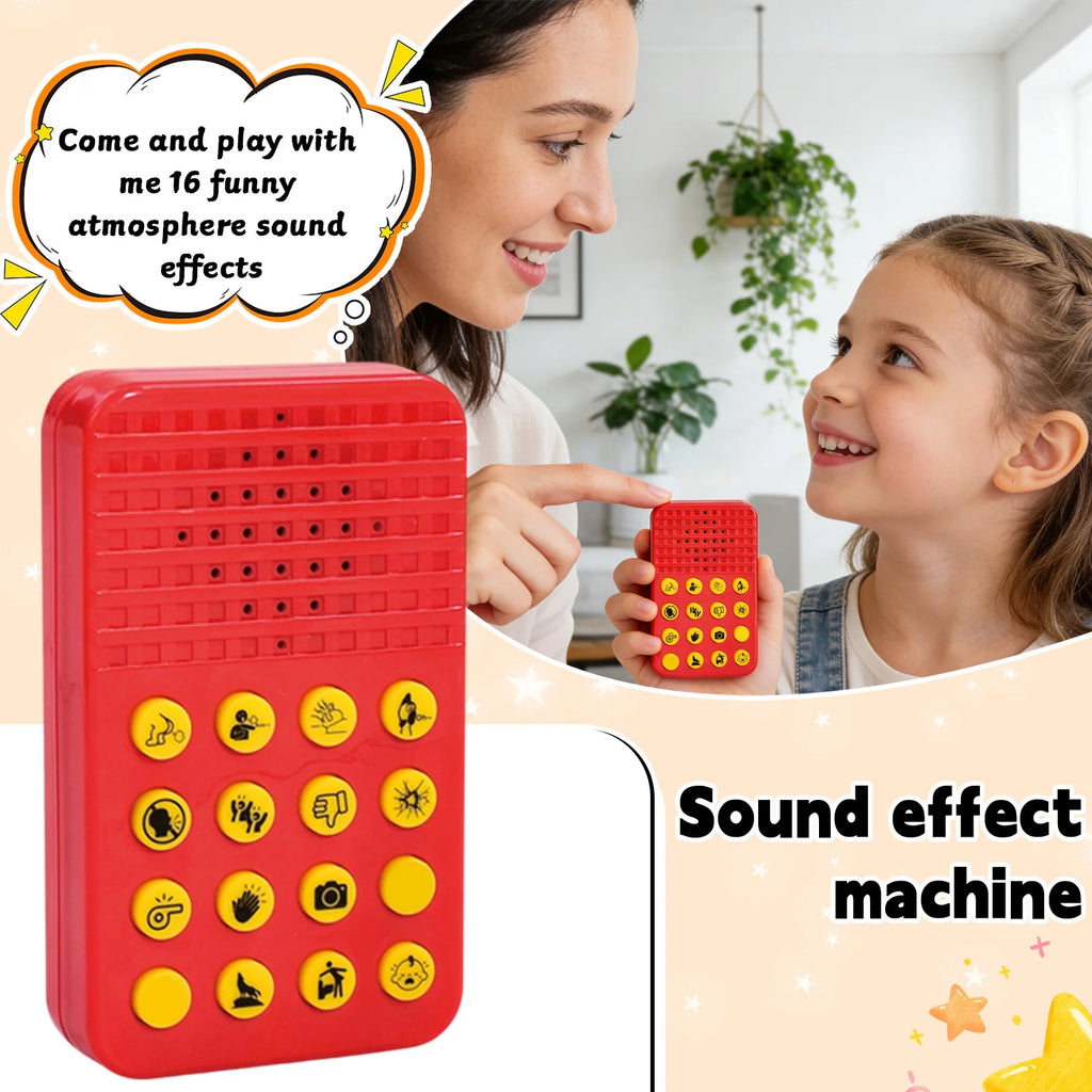 16-Button Prank Sound Box – Gag Voice Machine for Parties Novelty Sound Machine Babs