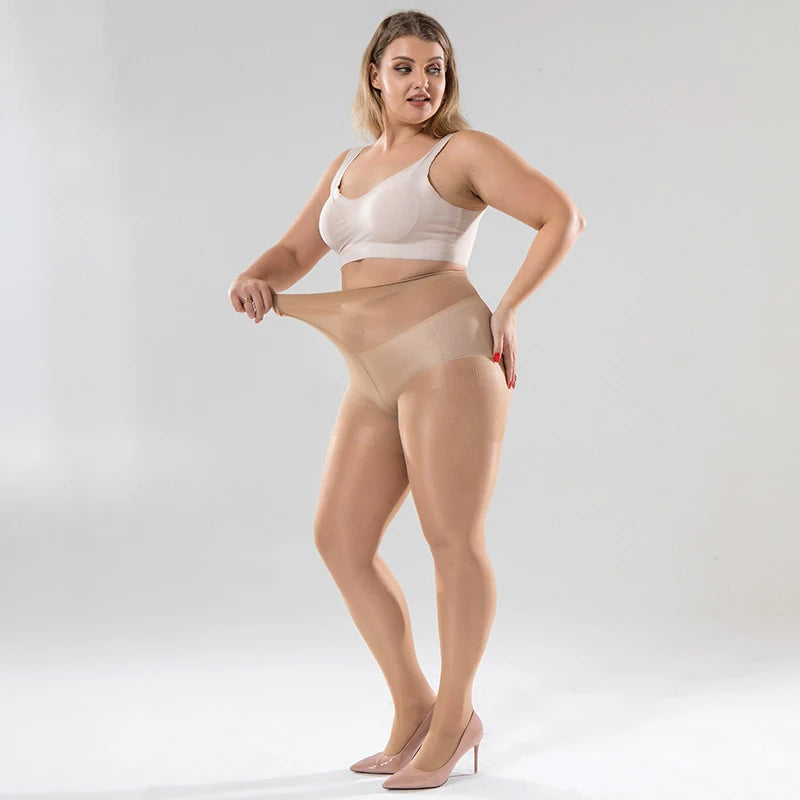 40D Plus Size Sheer Pantyhose – Anti-Run Reinforced Toe Tights Sheer Pantyhose Tights Babs