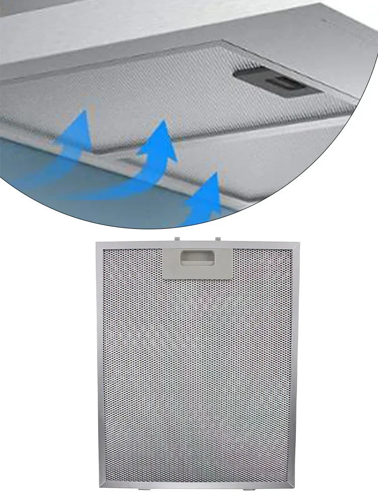 Range Hood Grease Filter Metal Mesh 305x267x9mm Kitchen Vent Range Hood Filter Babs Default Title