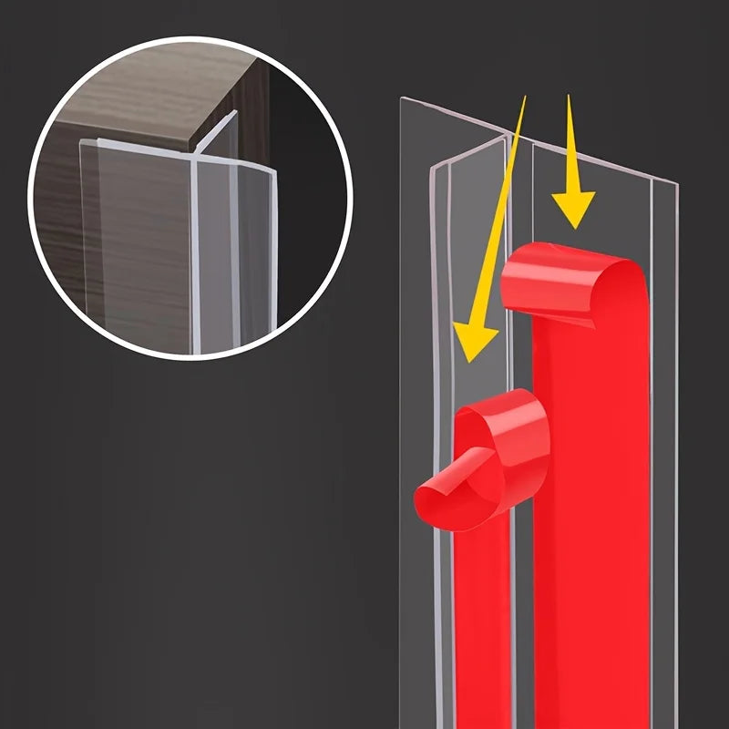 Silicone T-Shape Windproof Sealing Strip – Doors & Glass Gaps Door Sealing Strip Babs
