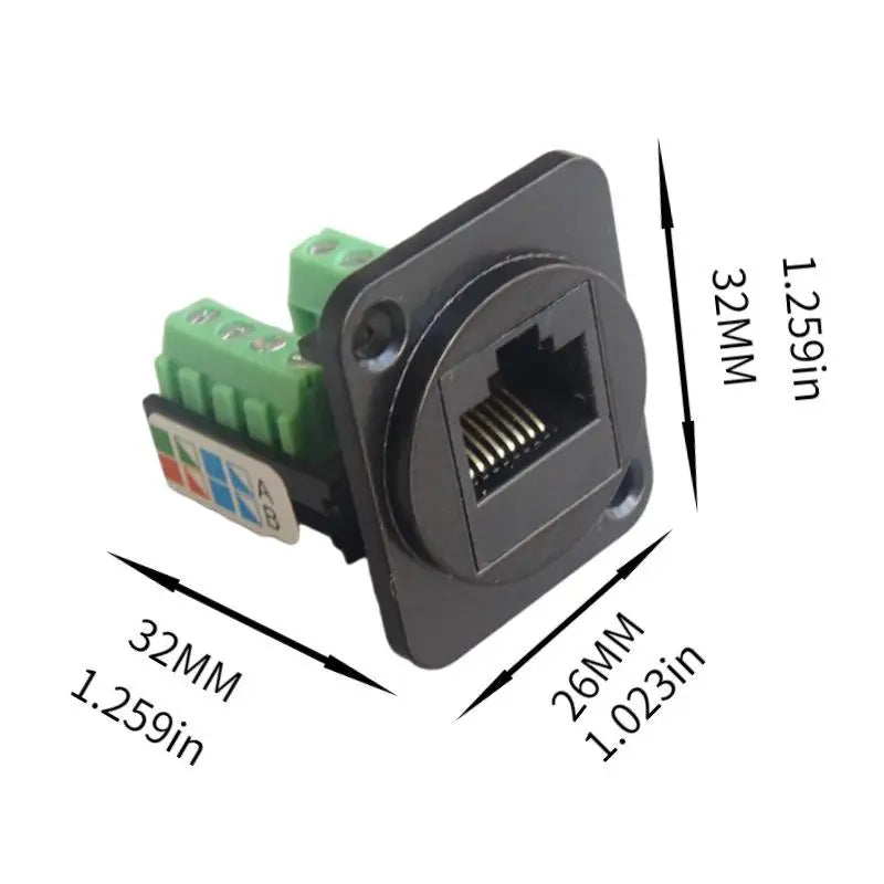 CAT5E RJ45 Shielded Network Module – Solder-Free Connector Network Cable Connector Babs