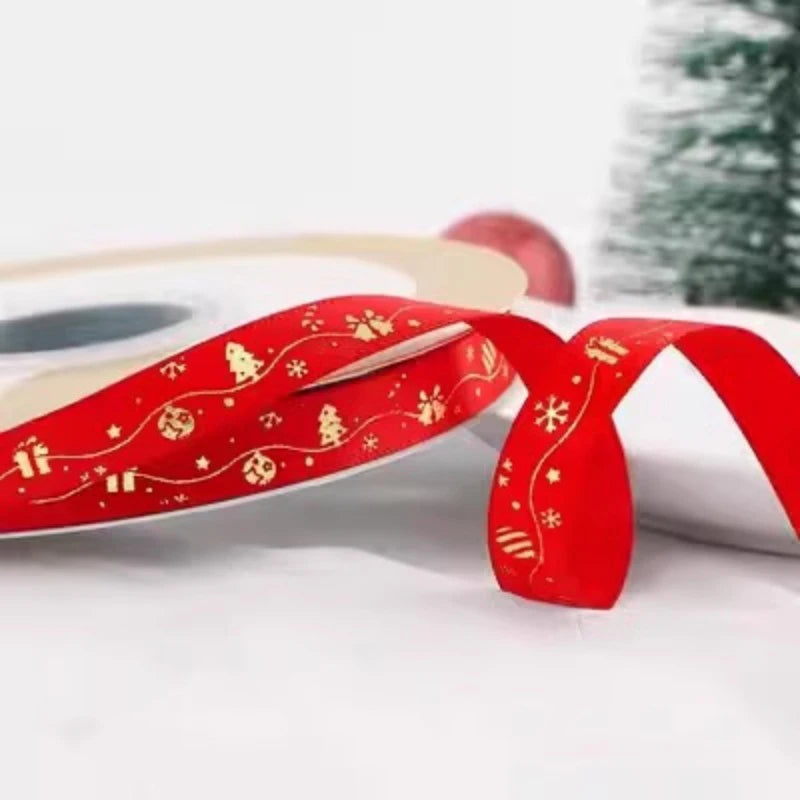 5m Christmas Ribbon for Tree, Gift Wrap & DIY Decorations