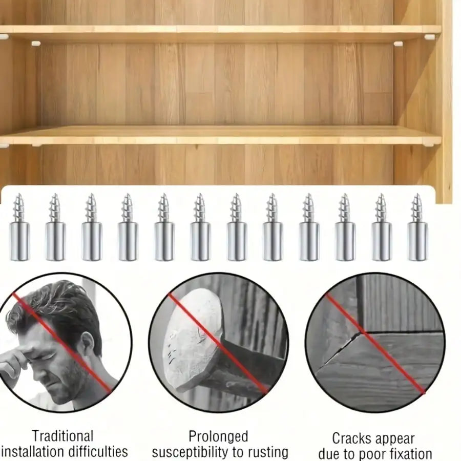 Self-Tapping Furniture Screws with Rubber Sleeve – 30/60 Pcs Furniture Bracket Screws Babs
