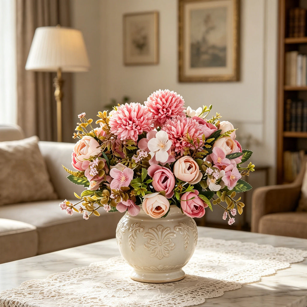 Artificial Silk Hydrangea Bud Flower Stem – Wedding & Home Decor Artificial Flower Stem Babs
