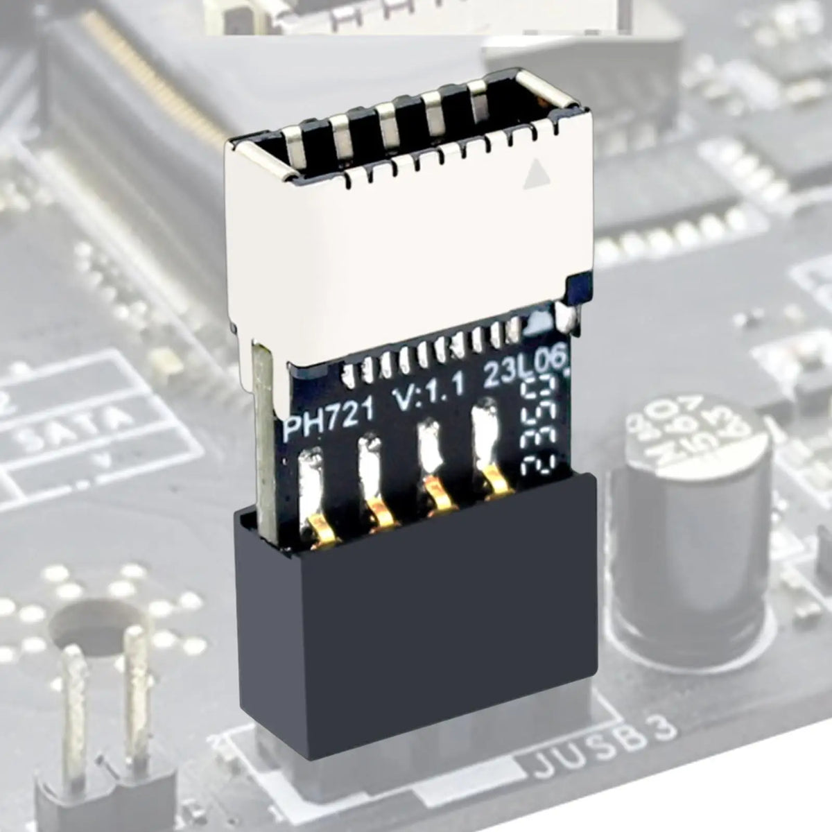 USB 2.0 9-Pin to Type-E Adapter for PC Front Panel USB-C Motherboard USB Adapter Babs