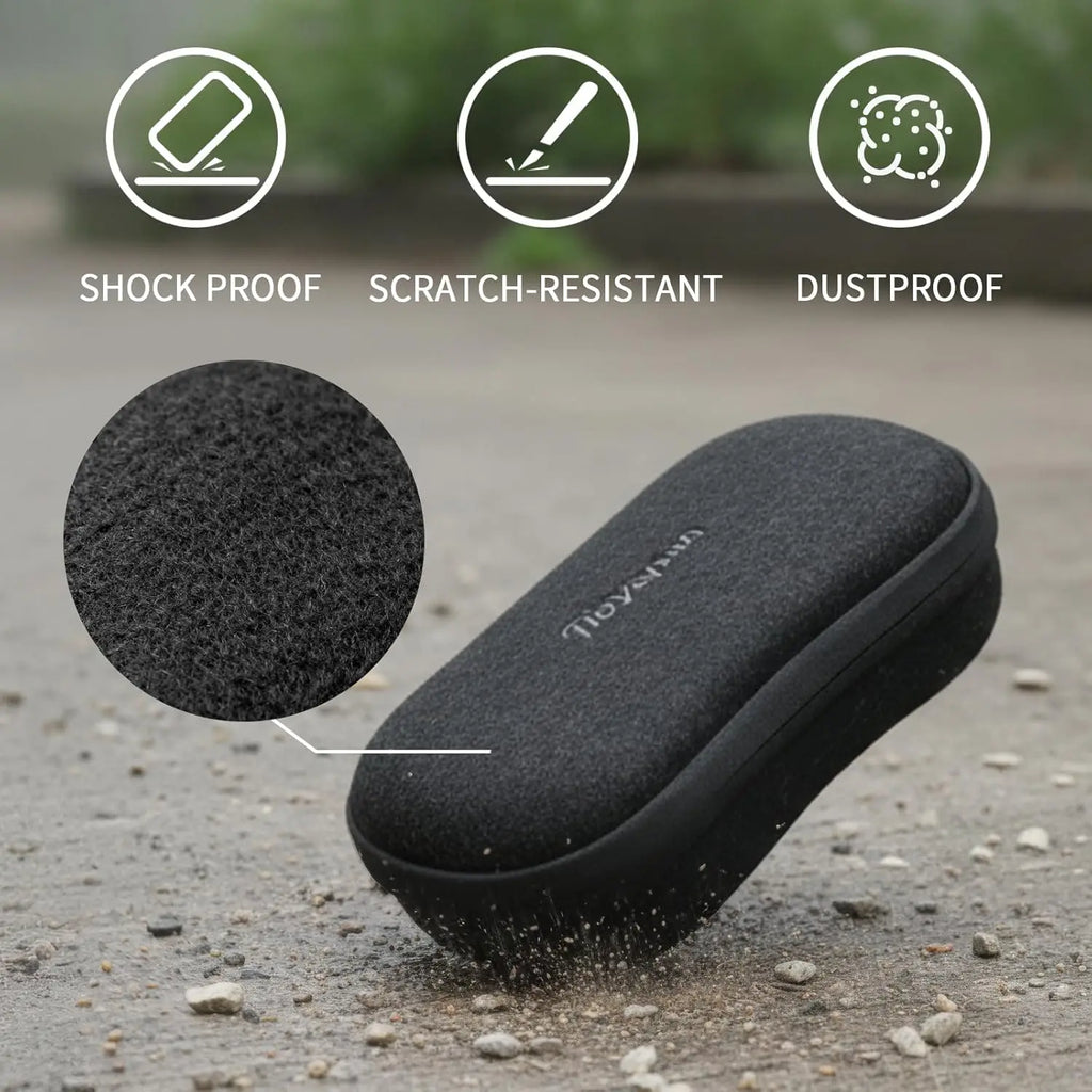 Double Sunglasses Case – Hard Shell Dual Eyeglass Organizer Eyeglass Storage Case Babs