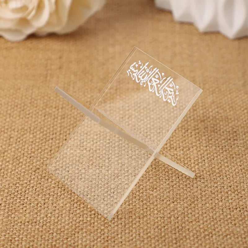 5-Piece Acrylic Date & Dessert Stand Set – Eid Ramadan Décor Decorative Dessert Stand Babs Transparent 5Pcs