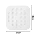 Silicone Shower Drain Hair Catcher & Sink Strainer Plug Drain Hair Catcher Babs WHITE 10PCS