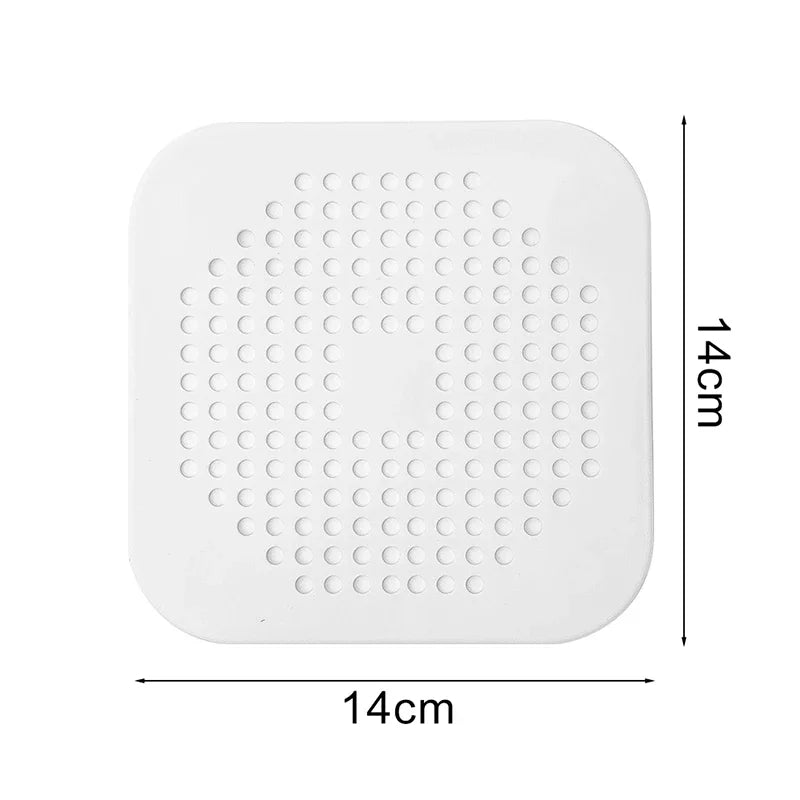 Silicone Hair Stopper Drain Cover – Shower, Bathtub & Sink Drain Hair Stopper Babs White 10PCS