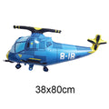 4D Helicopter Foil Balloon – Birthday Party Decoration Foil Party Balloon Babs ROSE RED As pictures show
