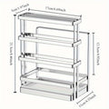 304 Stainless Steel Knife Holder & Organizer for Kitchen Counter Knife Block Organizer Babs silver