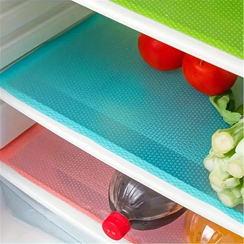 4-Piece Silicone Fridge Shelf Liner Pad – Waterproof & Easy Clean Refrigerator Shelf Liner Babs
