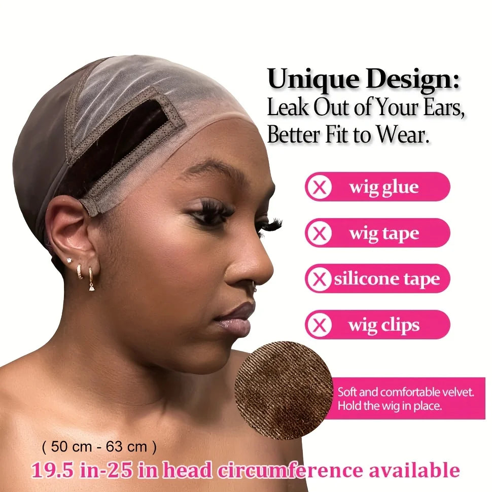 Ladies Lace Front Wig Cap – Non-Slip, Adjustable, Glue-Free Lace Front Wig Cap Babs