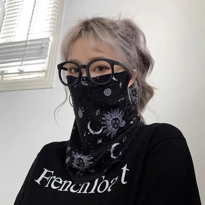 UPF 50+ Ice Silk UV Face Mask & Bandana Scarf – Unisex UV Bandana Scarf Babs S