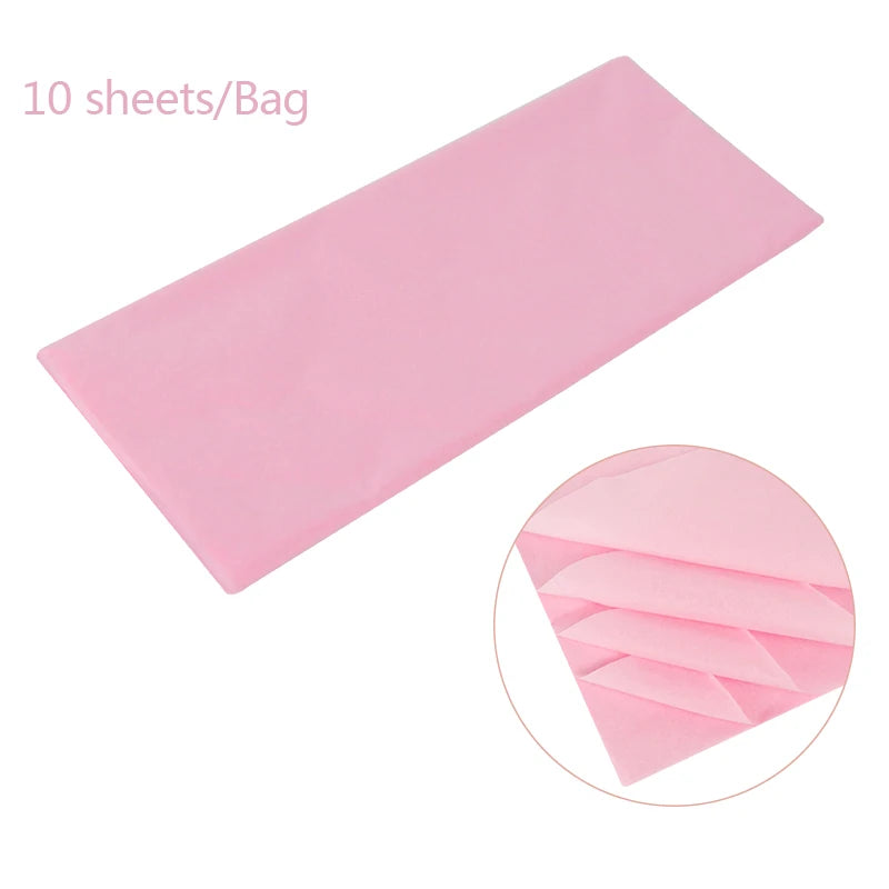 10Pcs Flower Bouquet Wrapping Tissue Paper 65x50cm DIY Craft Gift Wrapping Paper Babs baby pink