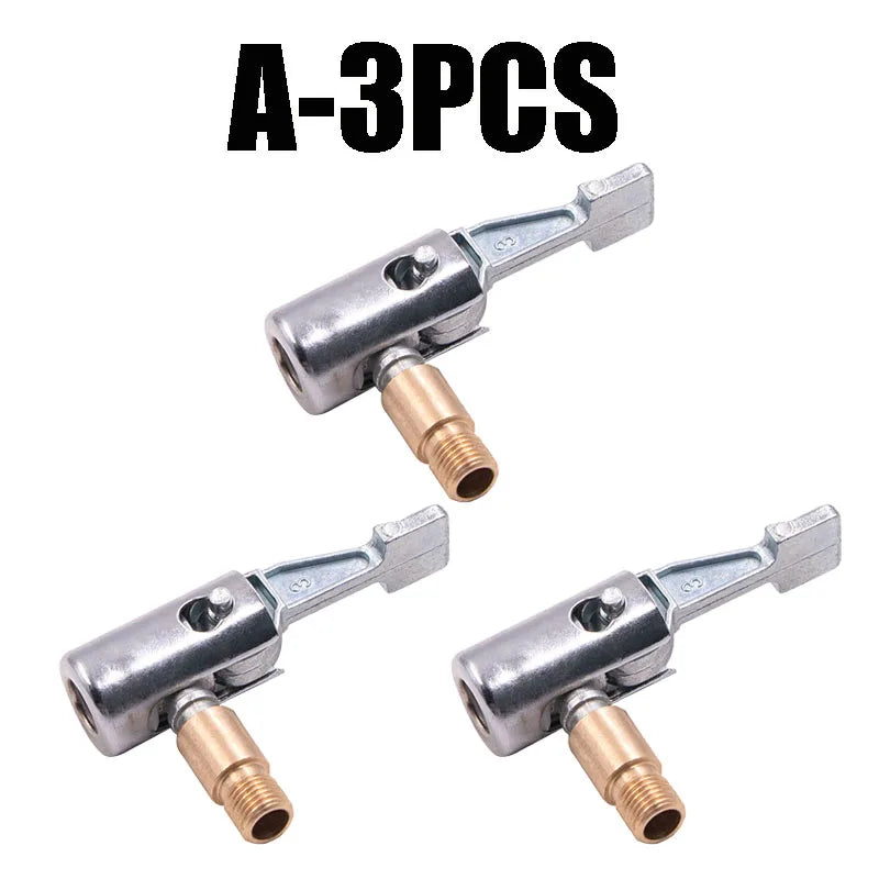 Portable Tire Air Chuck Inflator with Barb Hose Connector Tire Air Chuck Babs A-3PCS