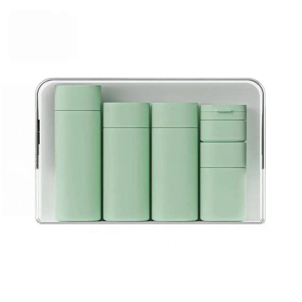 Silicone Travel Bottles Set – Refillable Squeeze Containers Travel Bottle Set Babs Green