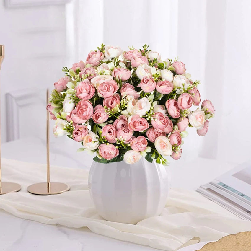 Silk Rose Artificial Flowers for Wedding, Home & Party Décor Artificial Silk Flowers Babs