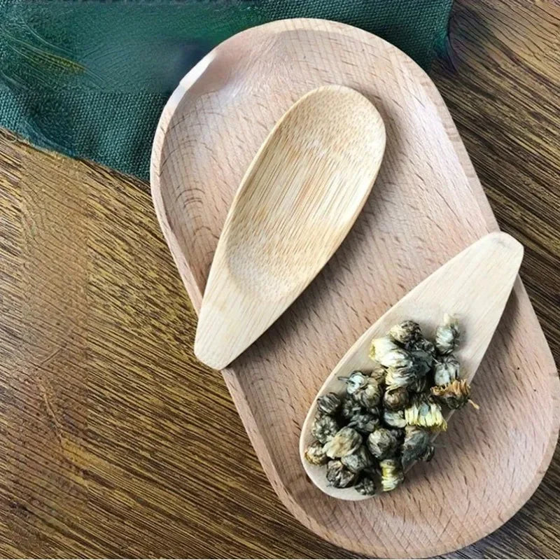 Mini Bamboo Spoon – Compact Tea Coffee & Jam Teaspoon Bamboo Kitchen Spoon Babs