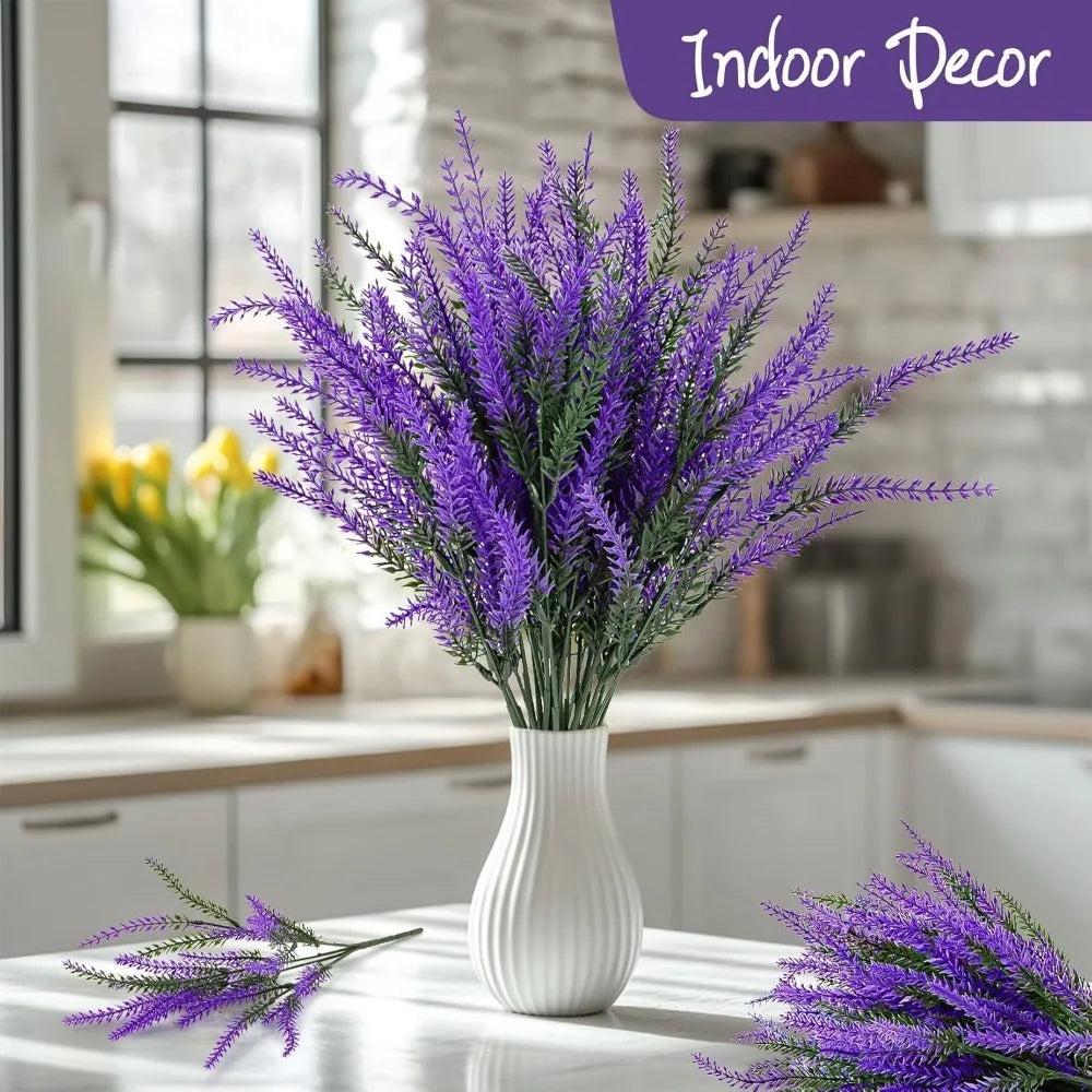 5-Pack Artificial Lavender Bouquets | Home & Wedding Decor Artificial Flower Bouquet Babs