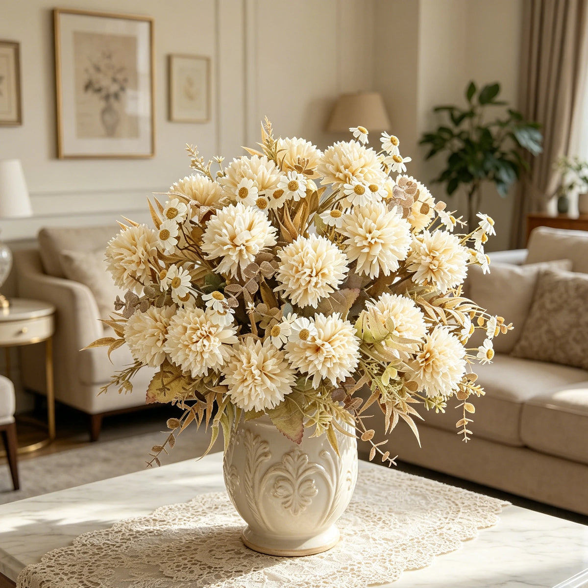 Silk Chrysanthemum Artificial Flower – Wedding & Home Décor Artificial Silk Flower Babs